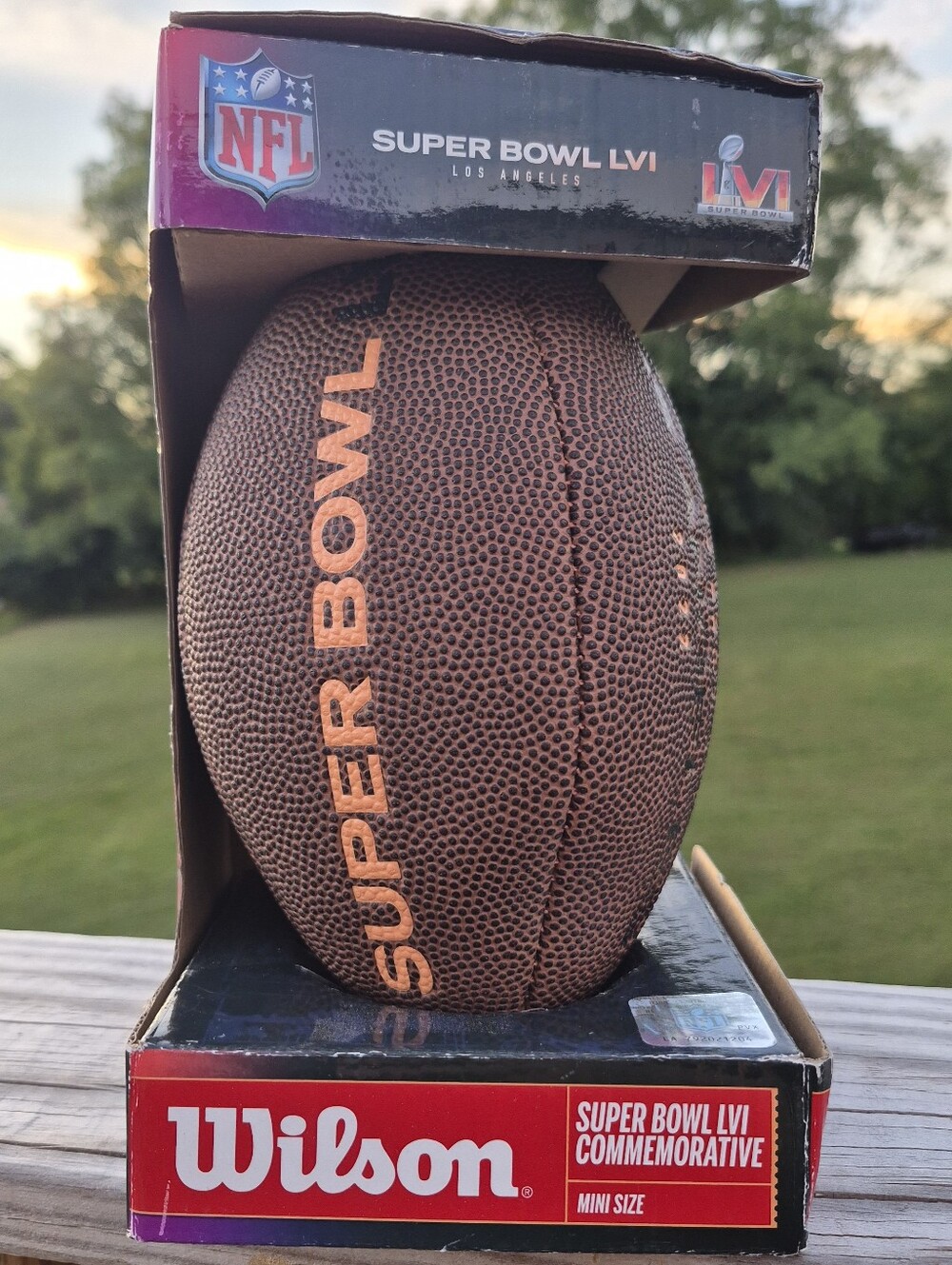 NFL Wilson Super Bowl LVI Commemorative Mini Game Football The Duke RAMS 2022